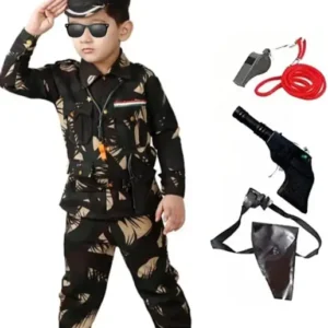 Boys Casual Shirt Pant, Cap (Green)