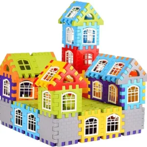 FTAFAT Happy House Building Blocks, Learning/Educational Puzzle Toy,Best Gift for Kids (Multicolor)
