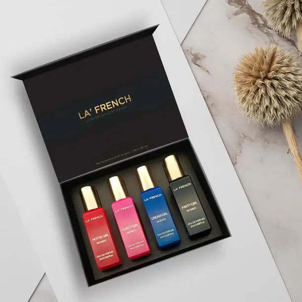 La French Luxury Giftset For Her 4 x 20ml Eau de Parfum - 80 ml (For men) - Image 4