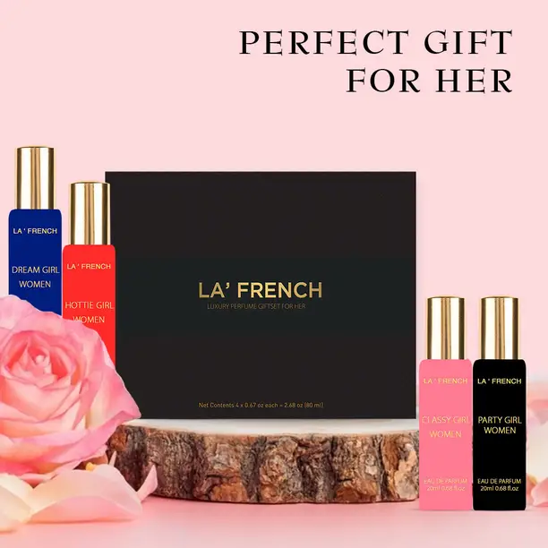 La French Luxury Giftset For Her 4 x 20ml Eau de Parfum - 80 ml (For men)